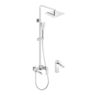 Душевой комплект 2 в 1 Hansberge CUBITO H5077C - CHROME